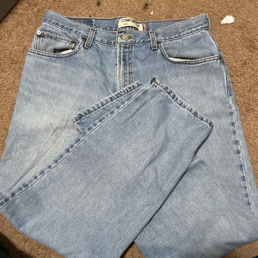 light blue wash Levi jeans, size 10, good quality